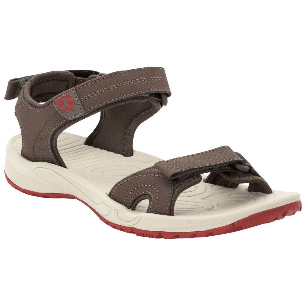 Jack Wolfskin LAKEWOOD CRUISE Chaussures Femme Marron/Blanche - SCWVRIU-37